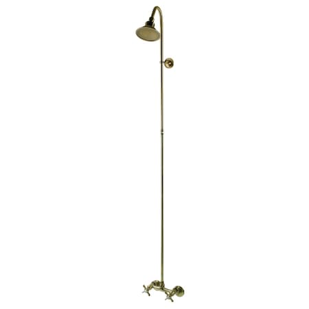 Kingston Brass Shower Combo, Antique Brass CCK2133BEX